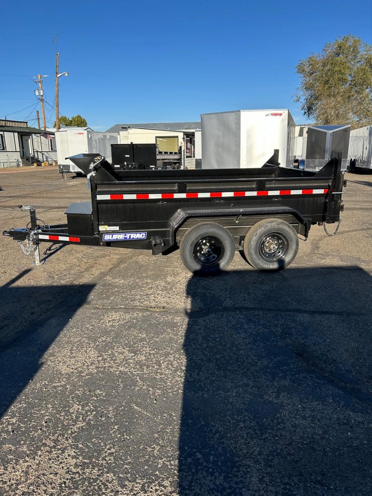 6 x 10 Sure-Trac SD Low Profile Dump Trailer 10k - Upgraded