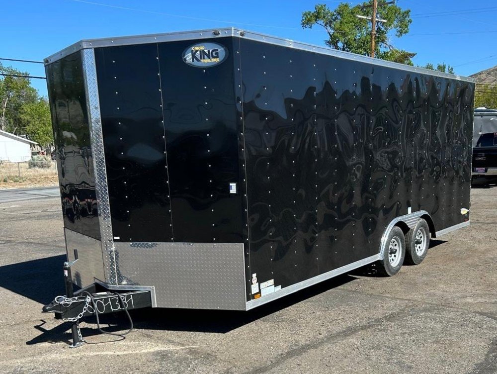8.5x20 Cargo King Enclosed Trailer - Sleek Black Finish