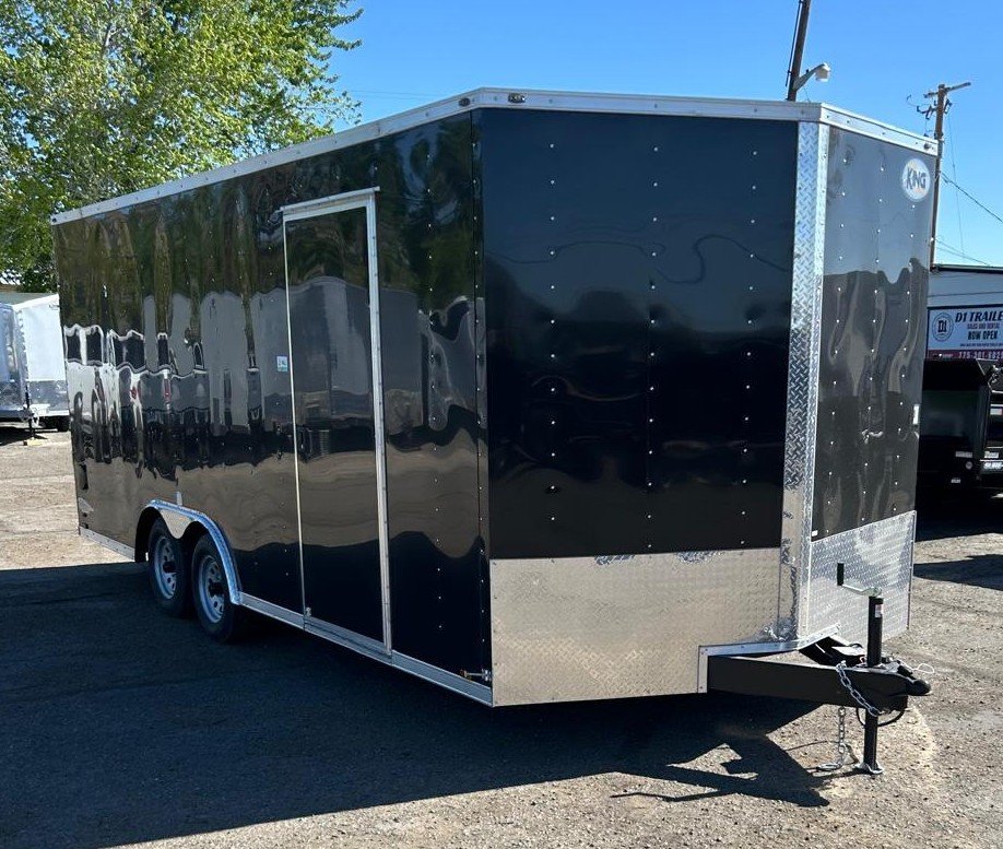 8.5x20 Cargo King Enclosed Trailer - Sleek Black Finish