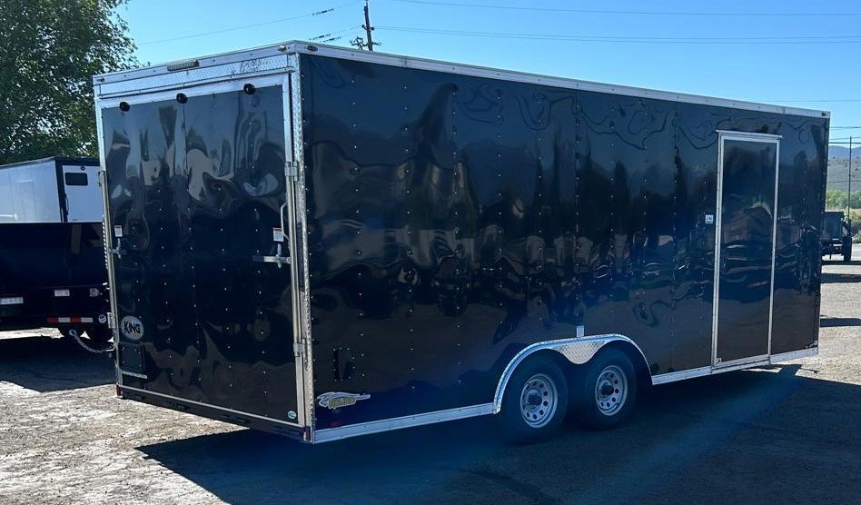 8.5x20 Cargo King Enclosed Trailer - Sleek Black Finish
