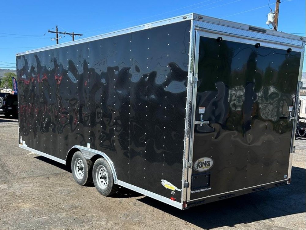 8.5x20 Cargo King Enclosed Trailer - Sleek Black Finish