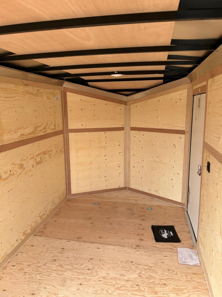 7x12 Cargo King Enclosed Trailer - 7K GVWR Tandem Axle - White