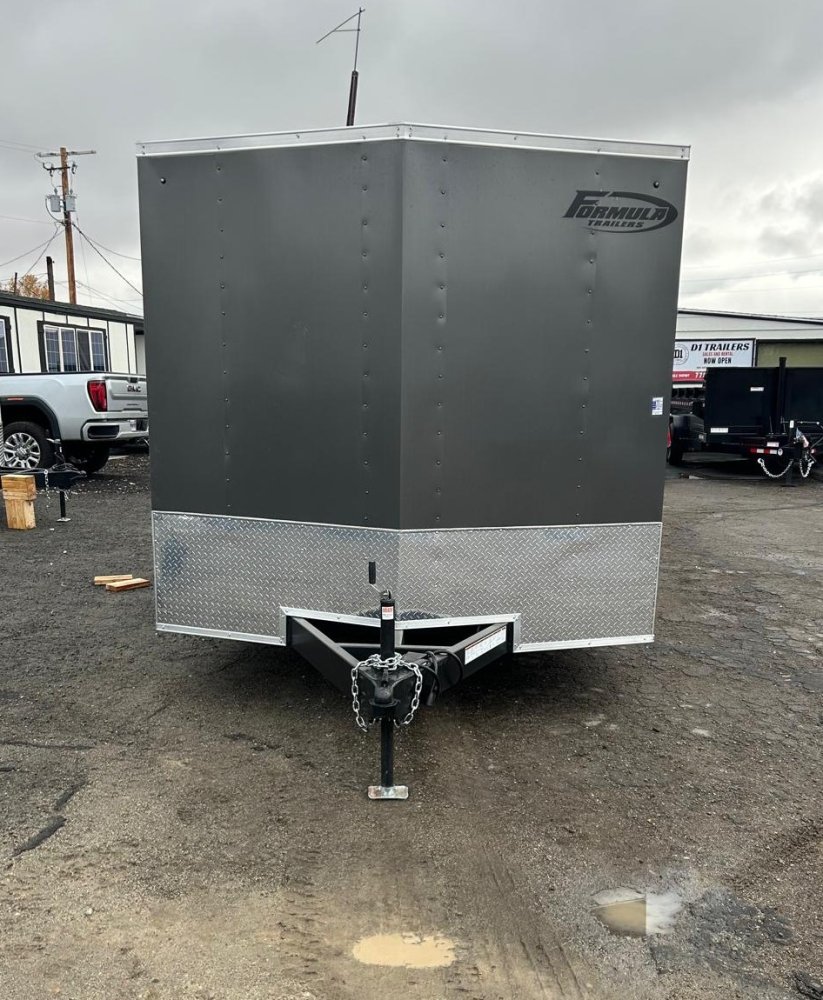8.5×20 Traverse Flat Top V-Nose Car Hauler Trailer - Charcoal | 7K GVWR | For Sale in Carson City, N