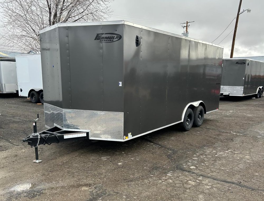 8.5×20 Traverse Flat Top V-Nose Car Hauler Trailer - Charcoal | 7K GVWR | For Sale in Carson City, N