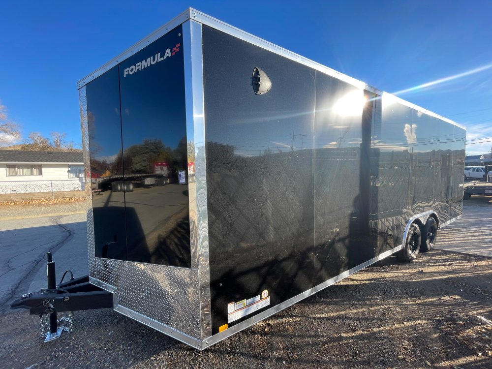 8.5 x 24 Conquest SE Enclosed Car Hauler - Composite Black - 9,900 GVWR