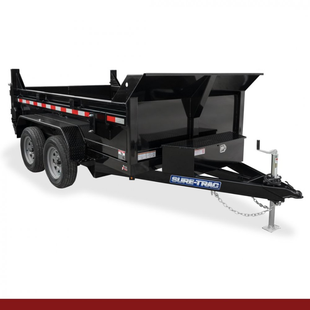 6 x 10, 10K Sure-Trac Dump - STANDARD DUTY LOW PROFILE Hydraulic Dump Trailer