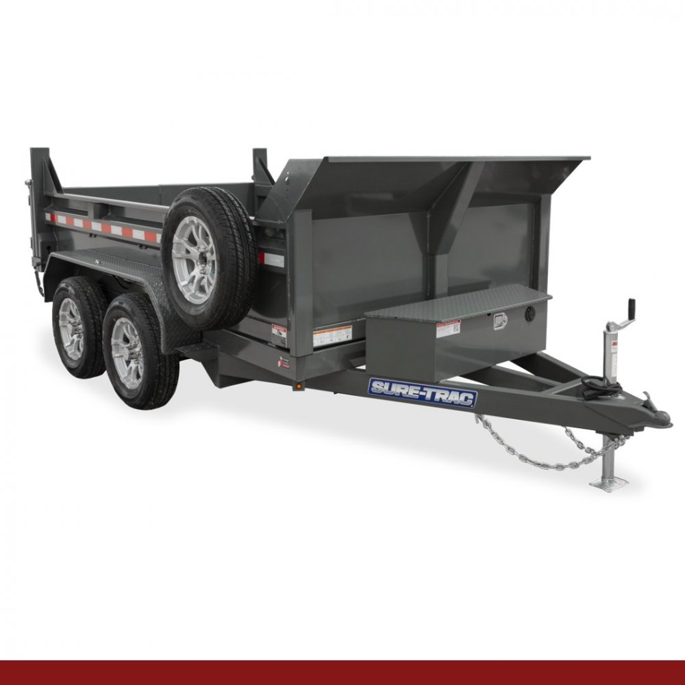 6 x 10, 10K Sure-Trac Dump - STANDARD DUTY LOW PROFILE Hydraulic Dump Trailer
