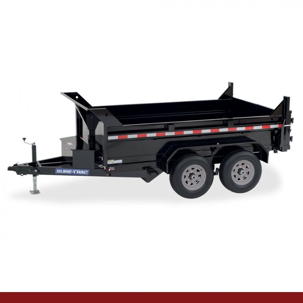 6 x 10, 10K Sure-Trac Dump - STANDARD DUTY LOW PROFILE Hydraulic Dump Trailer