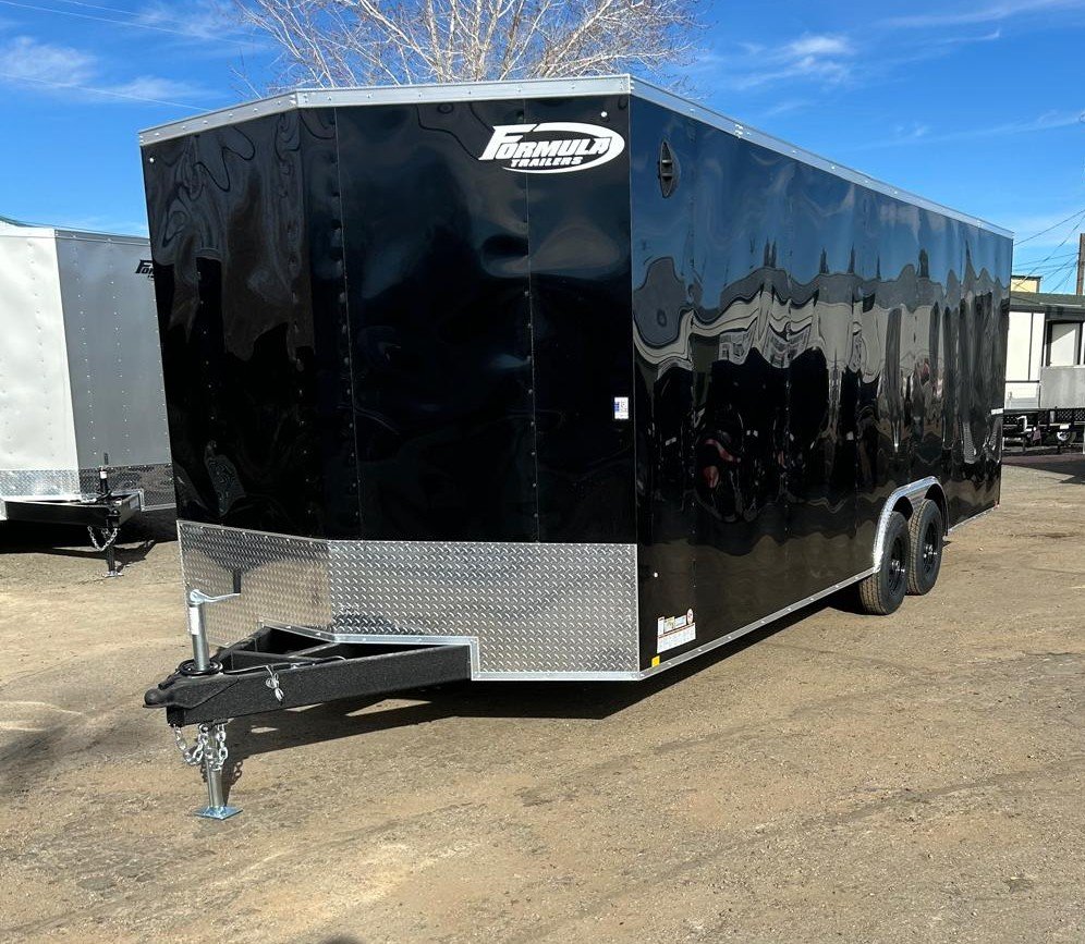 8.5×24 Traverse Flat Top V-Nose Car Hauler Trailer - Black | 7K GVWR | For Sale in Carson City, NV