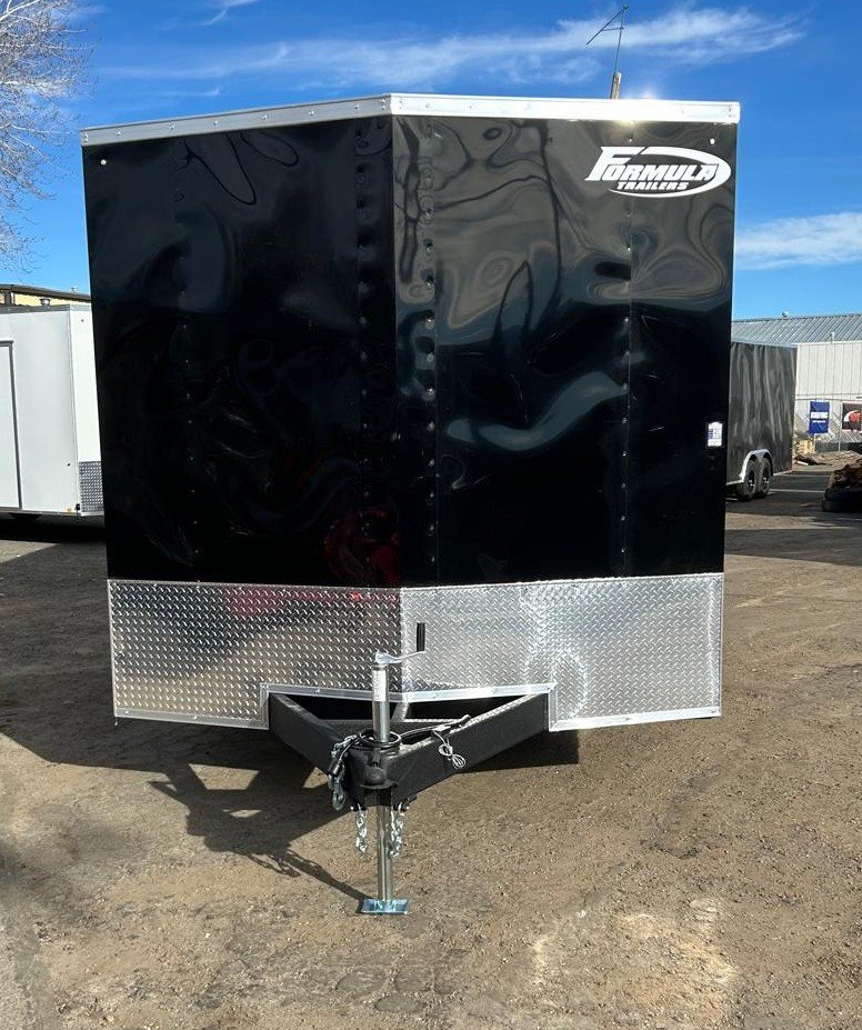 8.5×24 Traverse Flat Top V-Nose Car Hauler Trailer - Black | 7K GVWR | For Sale in Carson City, NV