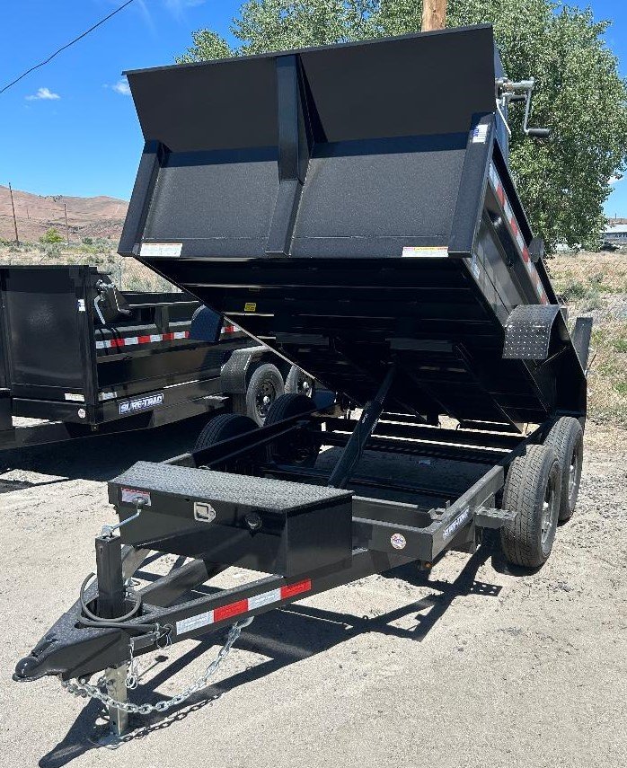 6x10 Sure-Trac SD Low Profile Dump Trailer - 10K GVWR Single Ram | Black | Carson City, NV