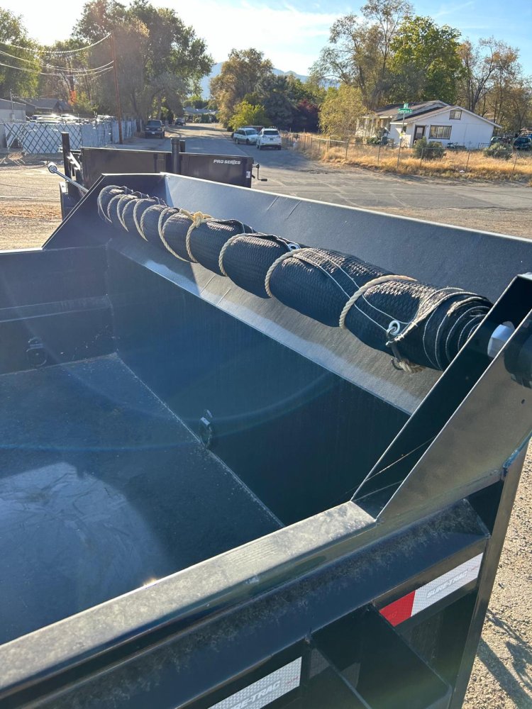 6x10 Sure-Trac SD Low Profile Dump Trailer - 10K GVWR Single Ram | Black | Carson City, NV