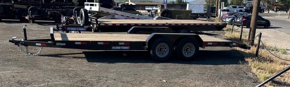 7x20 (18+2) Sure-Trac C-Channel Wood Deck Car Hauler - 10K GVWR | Carson City, NV