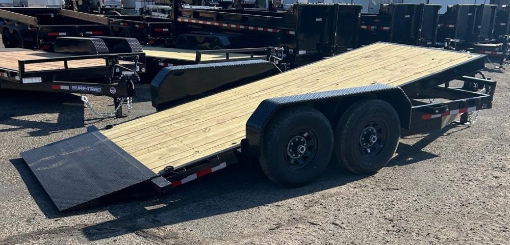 7x16 Tilt Bed Equipment Trailer - 14K GVWR - Black | Carson City, NV