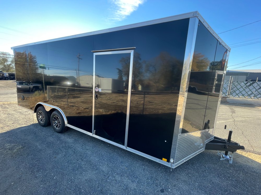 8.5 x 20 Conquest SE Enclosed Car Hauler - Composite Black - LED Loading Lights - 9,900 GVWR