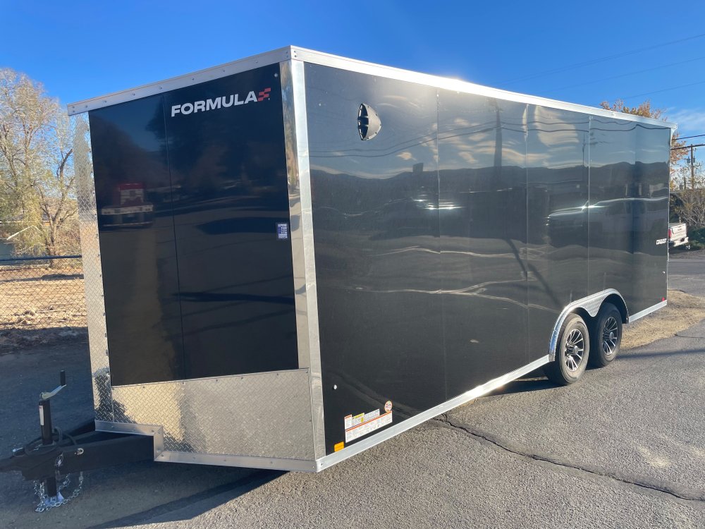 8.5 x 20 Conquest SE Enclosed Car Hauler - Composite Black - LED Loading Lights - 9,900 GVWR