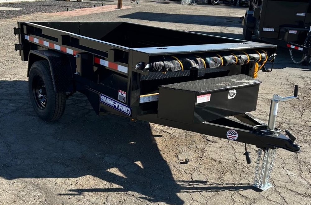 5x8 Sure-Trac Low Profile Homeowner Dump Trailer 5K SR