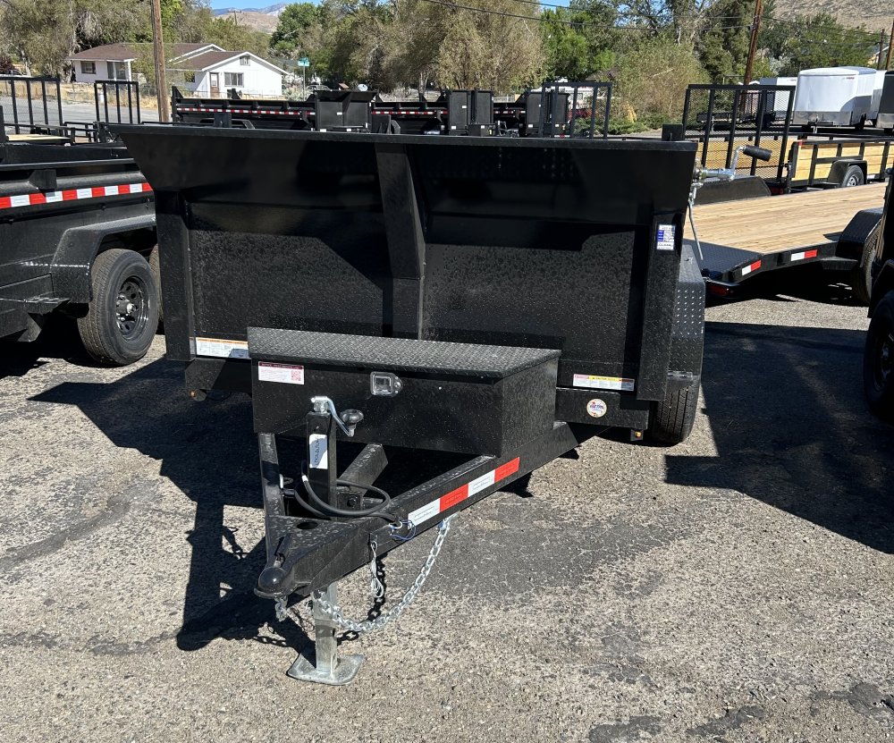 6x10 Sure-Trac SD Low Profile Dump Trailer - 10K GVWR Single Ram | Black | Carson City, NV