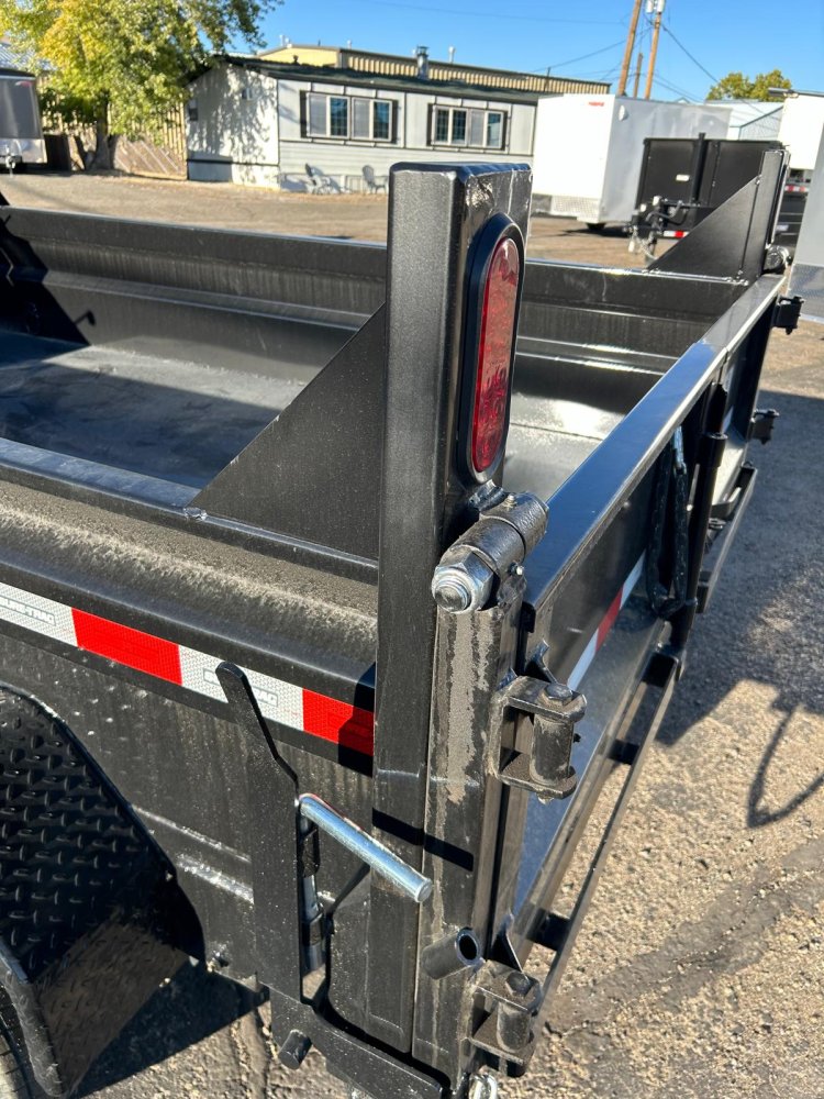 6x10 Sure-Trac SD Low Profile Dump Trailer - 10K GVWR Single Ram | Black | Carson City, NV