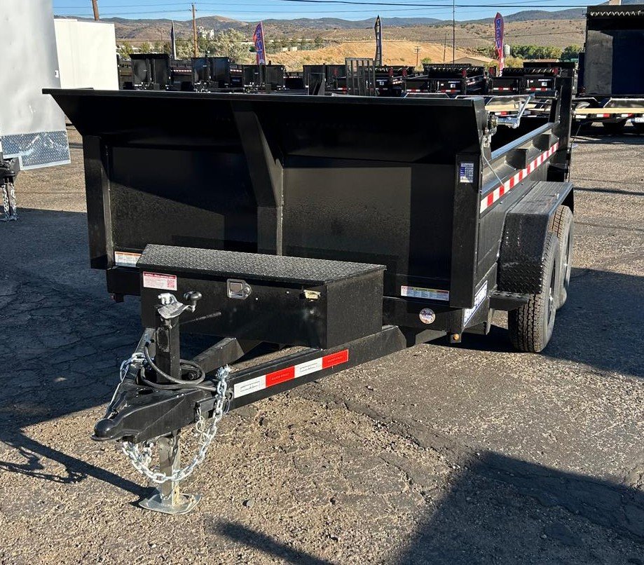 6x10 Sure-Trac SD Low Profile Dump Trailer - 10K GVWR Single Ram | Black | Carson City, NV