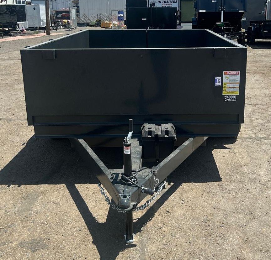 7x10 H-Trailers 7K GVWR Dump Trailer Charcoal Gray | For Sale Carson City