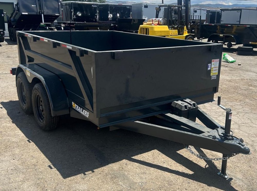 7x10 H-Trailers 7K GVWR Dump Trailer Charcoal Gray | For Sale Carson City