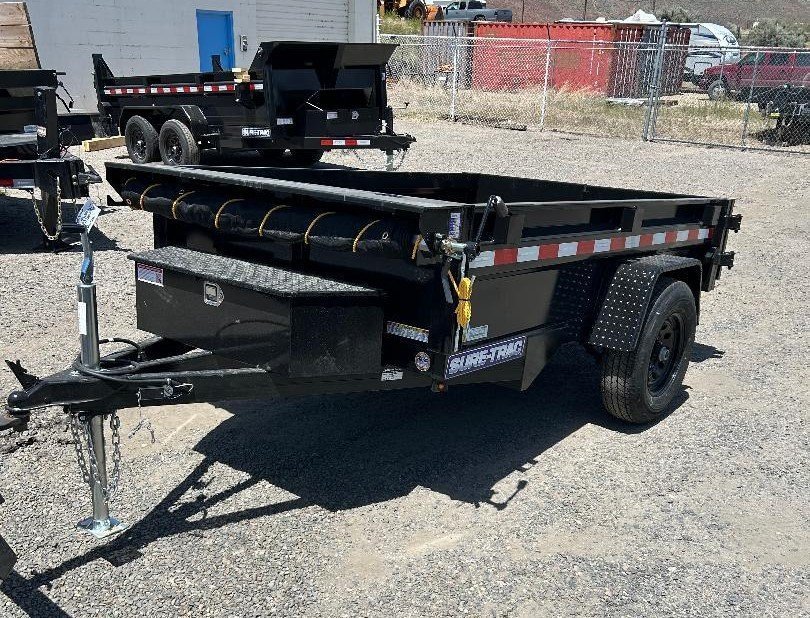 5x8 Sure-Trac Low Profile Homeowner Dump Trailer 5K SR