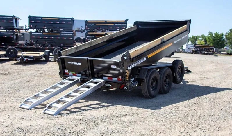 7x14 Southland Hydraulic Dump Trailer - Heavy Duty 16K GVWR