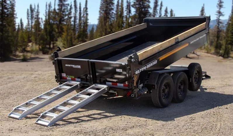 7x14 Southland Hydraulic Dump Trailer - Heavy Duty 16K GVWR