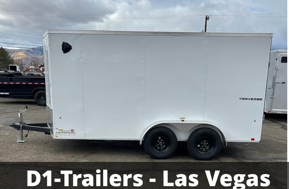 7x14 Traverse V-Nose Enclosed Trailer - 7K GVWR