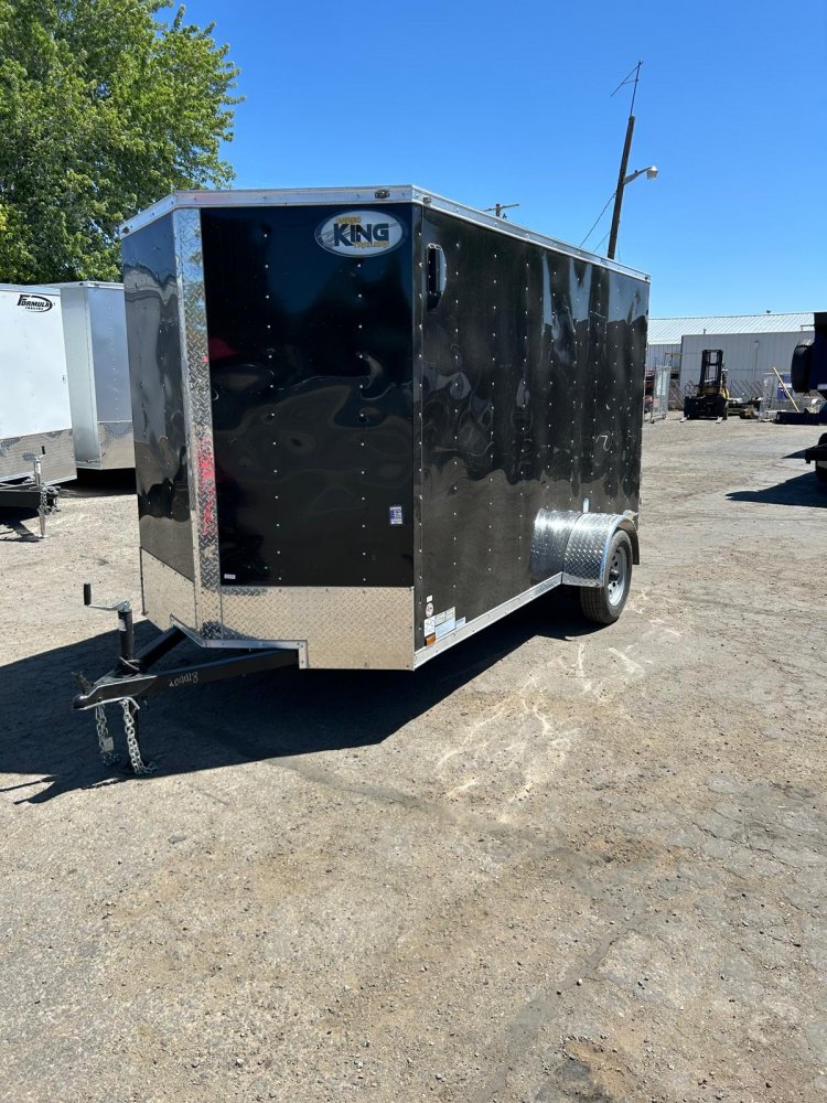 6x12 Cargo King Enclosed Trailer - Black