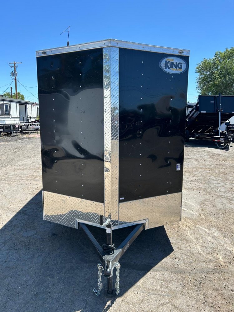 6x12 Cargo King Enclosed Trailer - Black