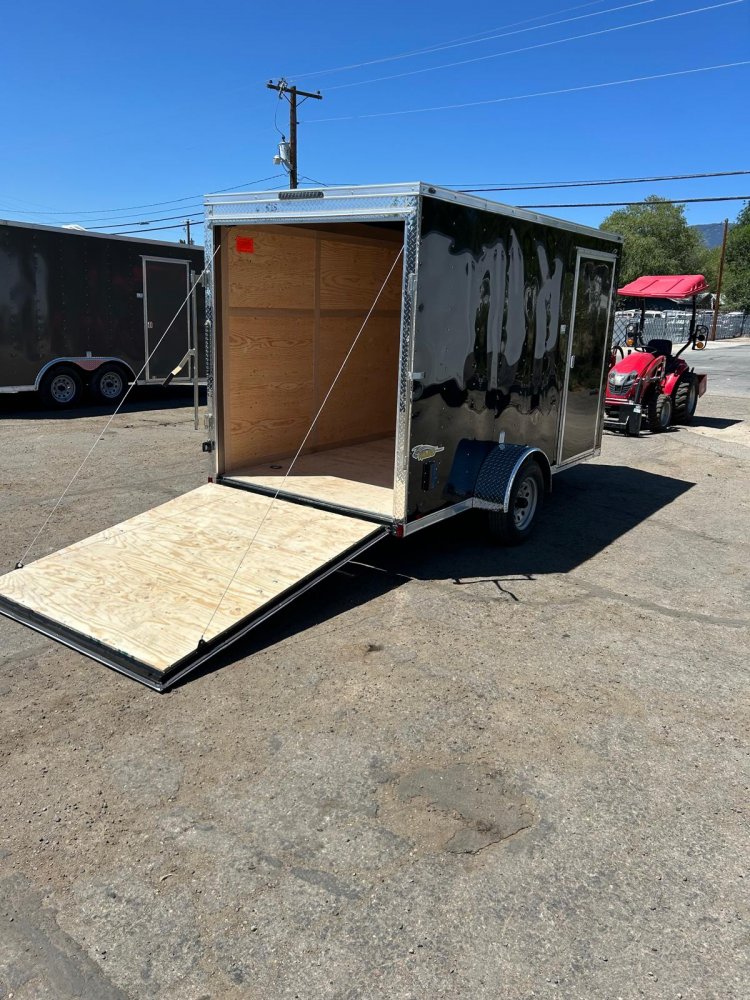 6x12 Cargo King Enclosed Trailer - Black