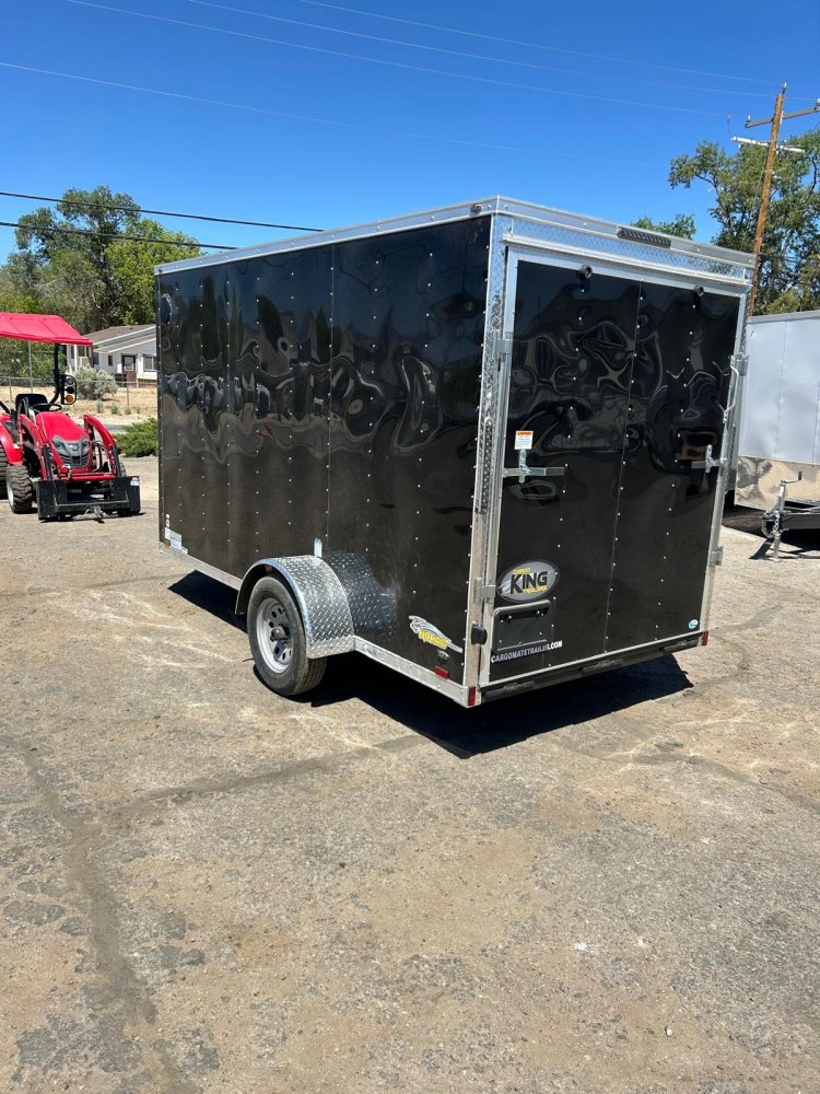 6x12 Cargo King Enclosed Trailer - Black
