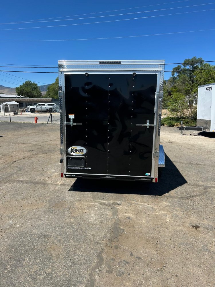 6x12 Cargo King Enclosed Trailer - Black