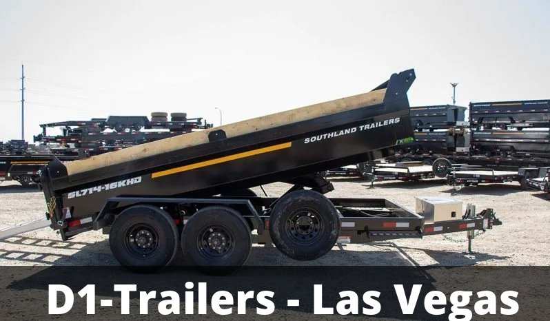 7x14 Southland Hydraulic Dump Trailer - Heavy Duty 16K GVWR