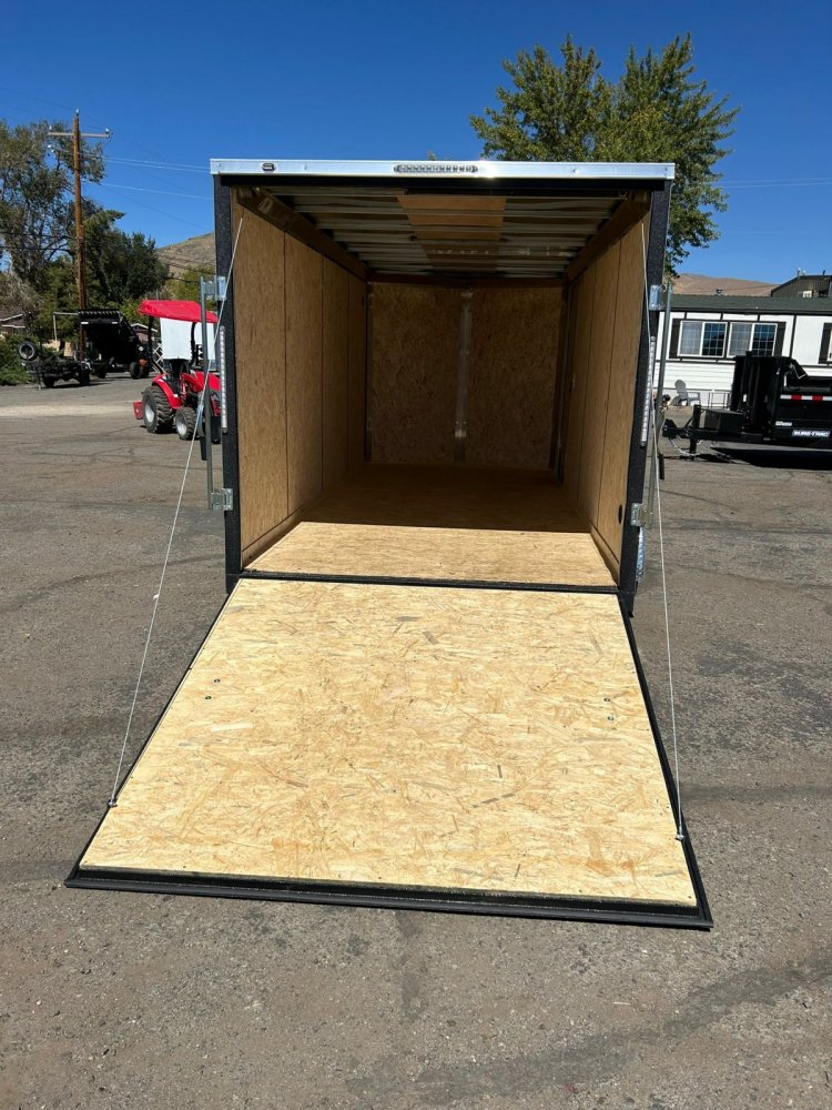 7x14Traverse Flat Top V-Nose Enclosed Trailer