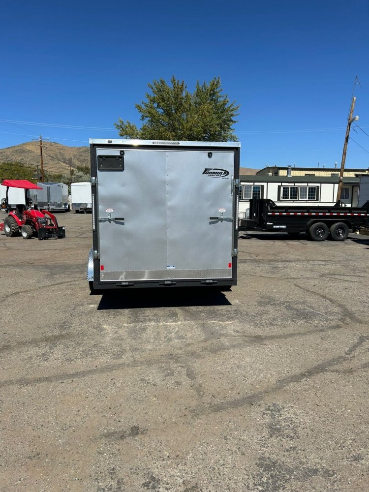 7x14 Traverse Flat Top V-Nose Enclosed Trailer