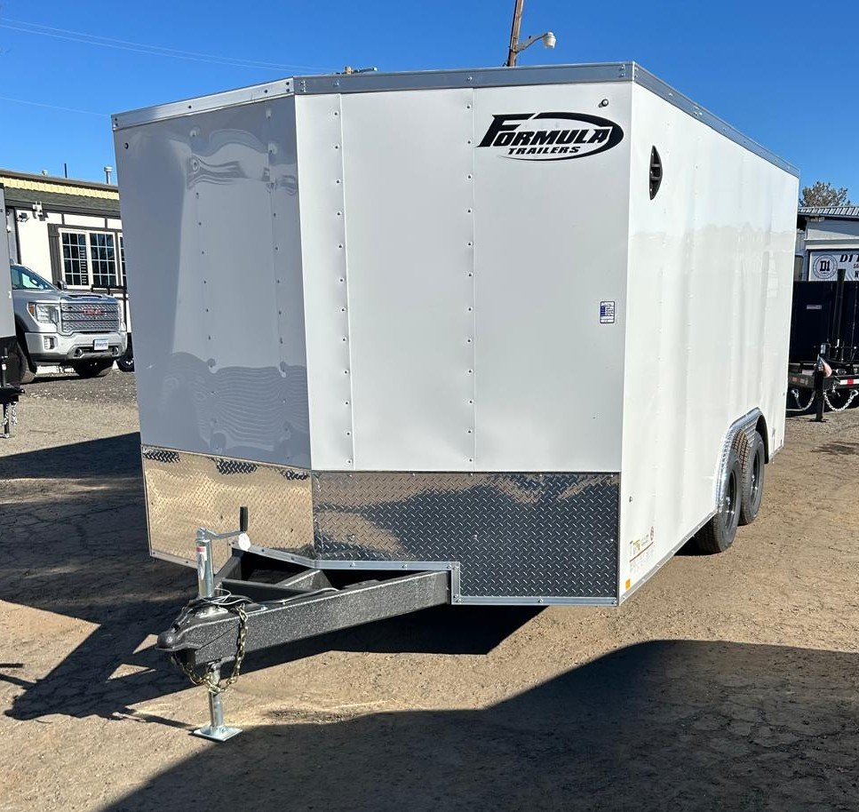 8.5×16 Traverse Flat Top V-Nose Enclosed Trailer White - 7K GVWR | For Sale in Carson City, NV