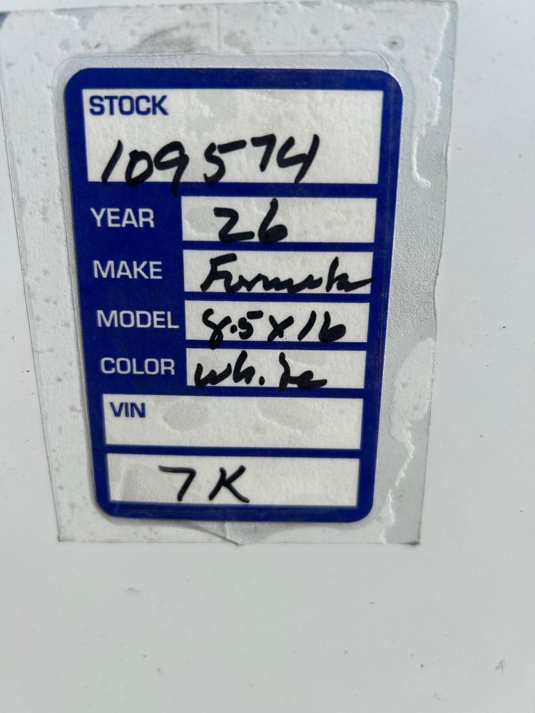 8.5×16 Traverse Flat Top V-Nose Enclosed Trailer White - 7K GVWR | For Sale in Carson City, NV