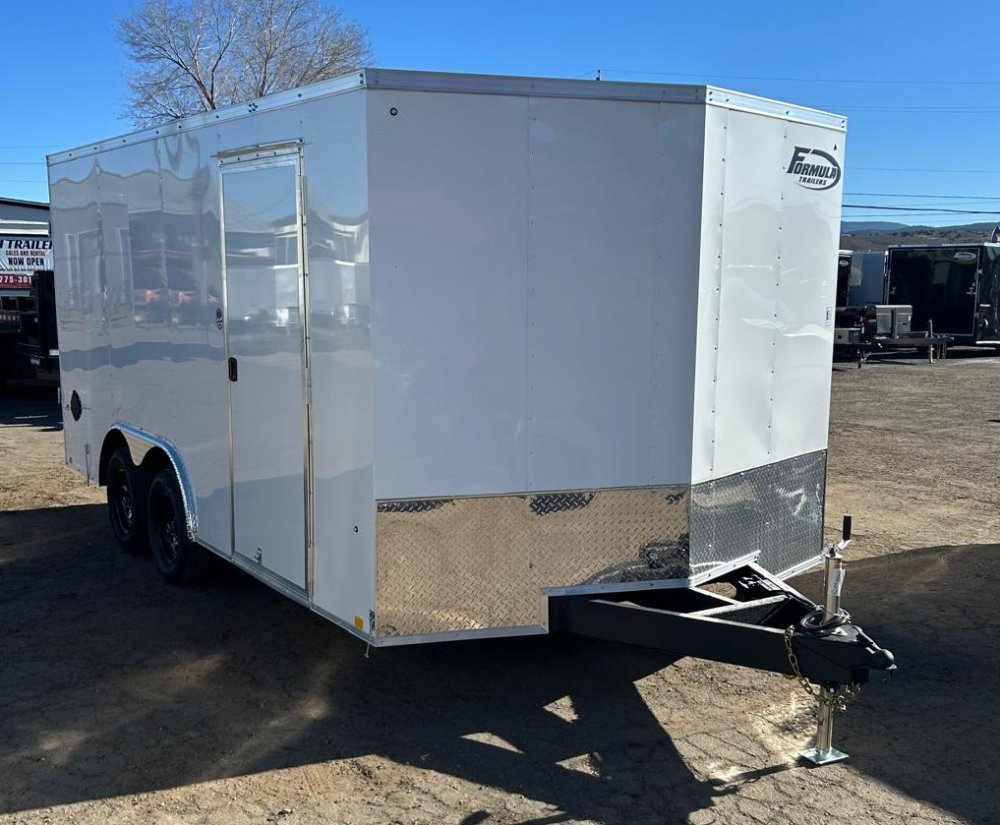 8.5×16 Traverse Flat Top V-Nose Enclosed Trailer White - 7K GVWR | For Sale in Carson City, NV