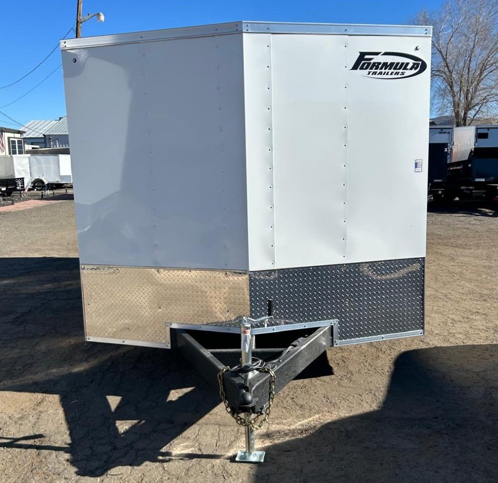 8.5×16 Traverse Flat Top V-Nose Enclosed Trailer White - 7K GVWR | For Sale in Carson City, NV