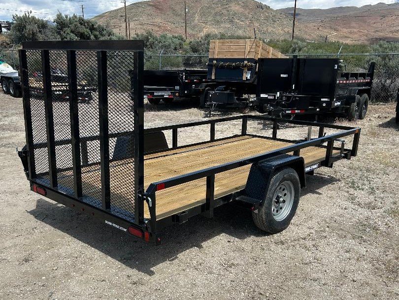 6x12 Tube Top Utility Trailer - 3K GVWR - Black | Carson City, NV