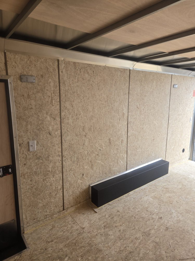 8.5x20 Formula Traverse Flat Top V-Nose Enclosed Trailer - Charcoal