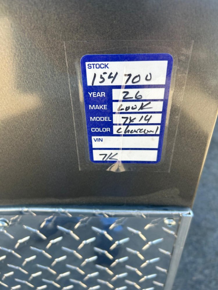 7x14 ST DLX Flat Top V-Nose Enclosed Trailer - 7K GVWR - Charcoal | Carson City, NV