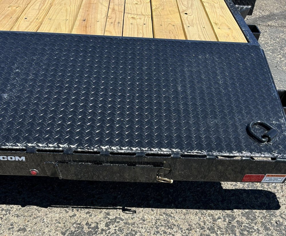 7x20 (18+2), 10K Sure-Trac Flatbed - C-Channel Car Hauler