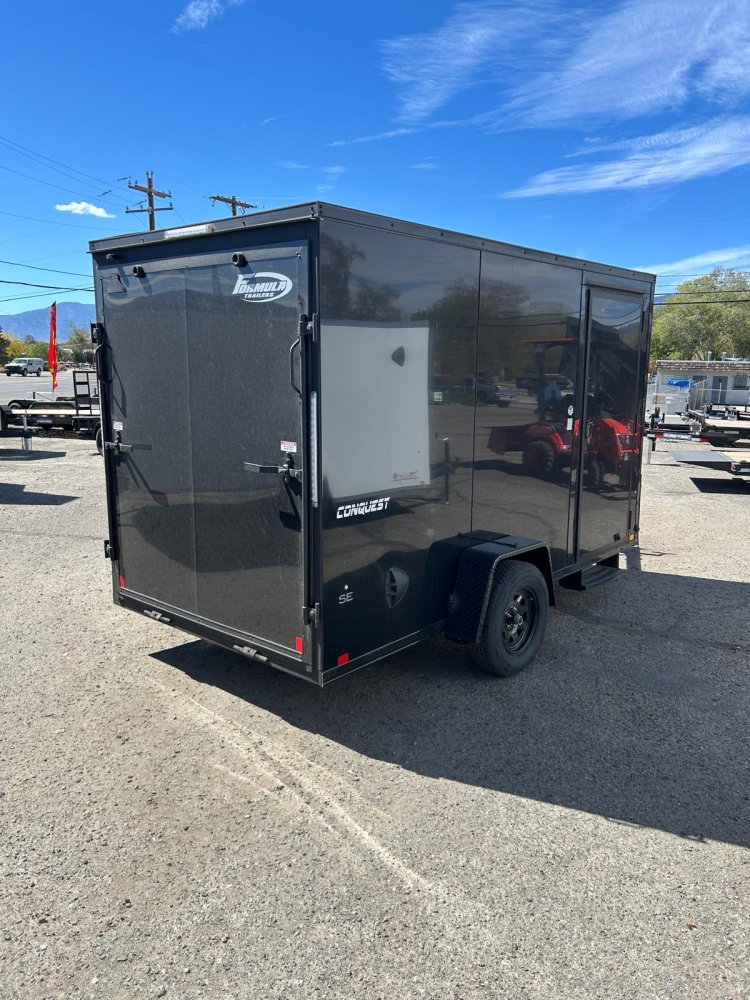 6x12 Formula Conquest SE Flat Top Sloped V-Nose Enclosed Trailer - 3.5K GVWR | Carson City, NV