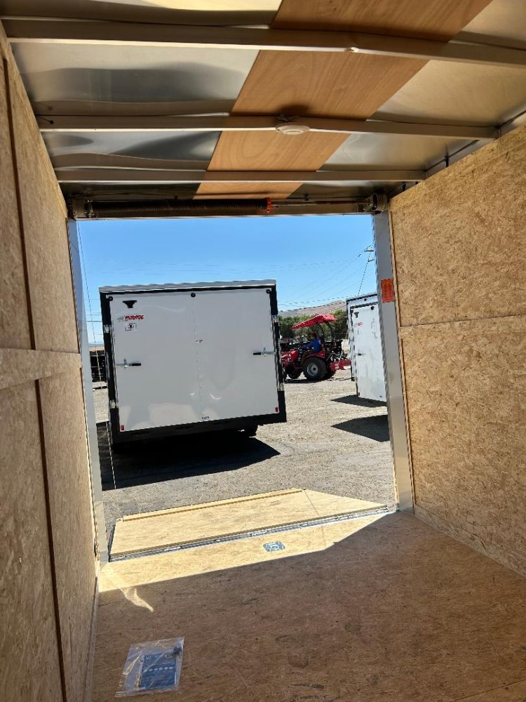 7x14 ST DLX Flat Top V-Nose Enclosed Trailer - 7K GVWR - Black | Carson City, NV