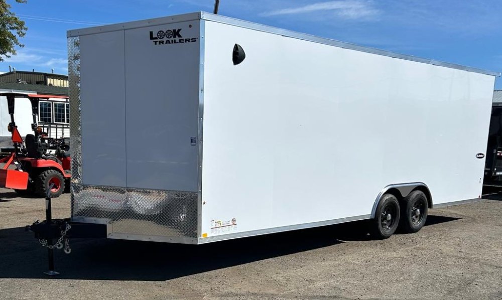 8.5x24 Element SE Enclosed Car Hauler - Composite White