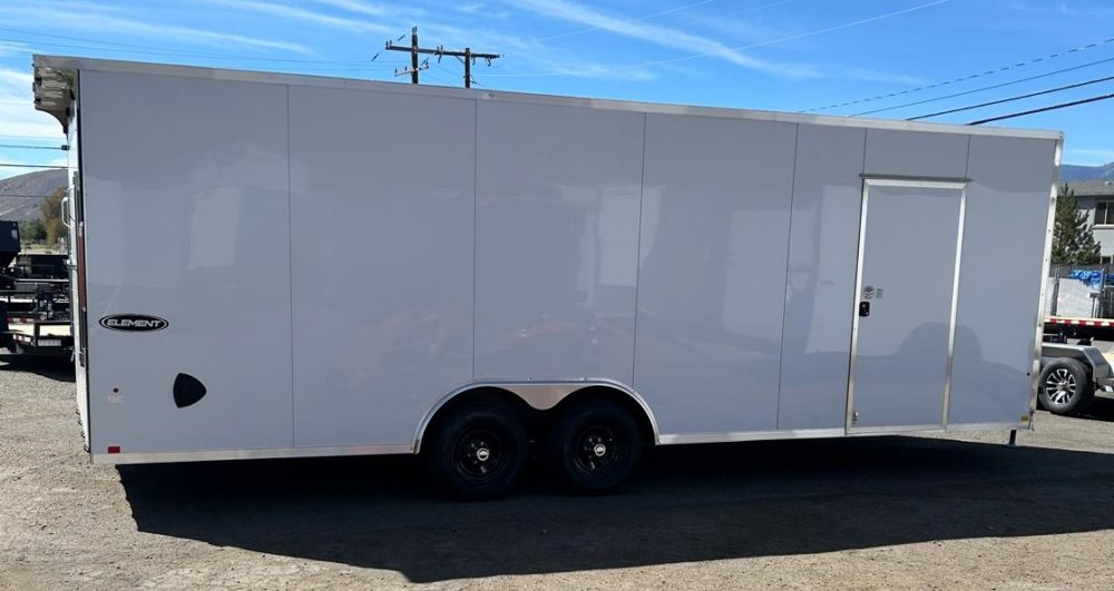 8.5x24 Element SE Enclosed Car Hauler - Composite White